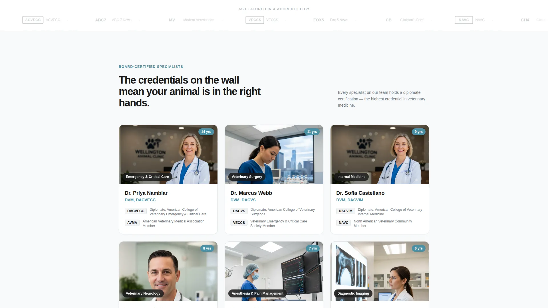 Emergency Pet Hospital Landing Page Template