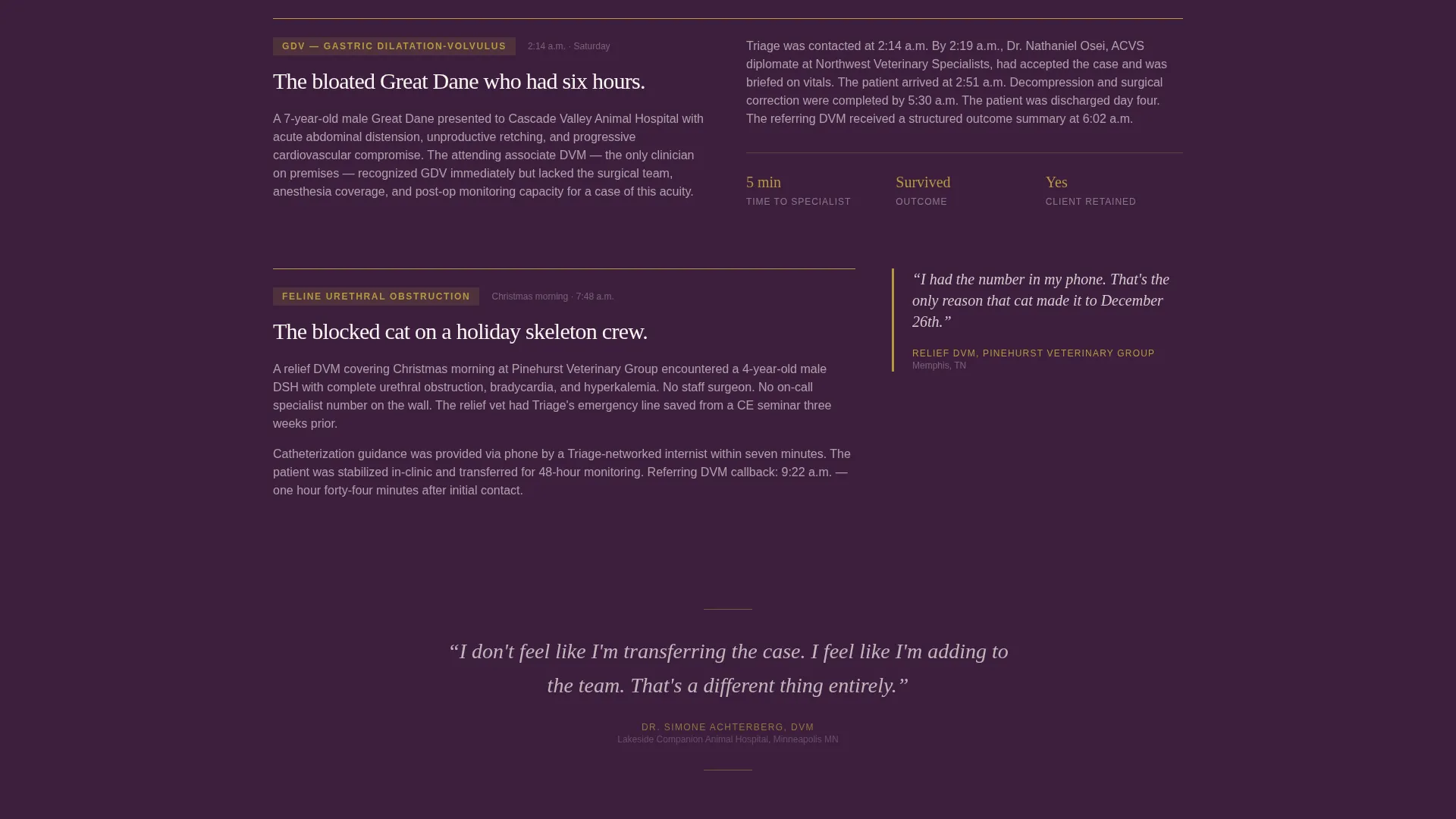 Emergency Vet Referral Program Landing Page Template