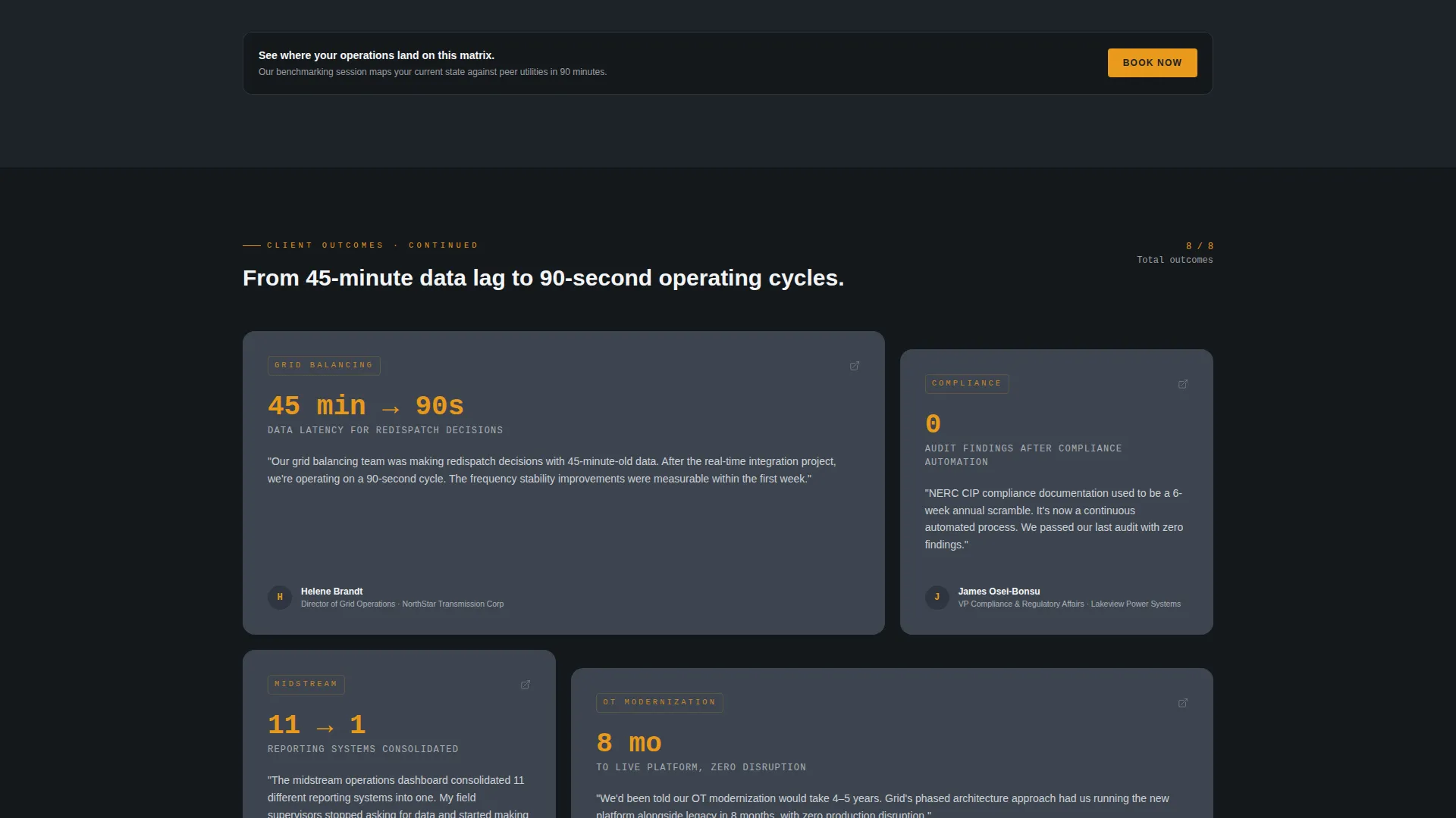 Energy Consulting Booking Website Template