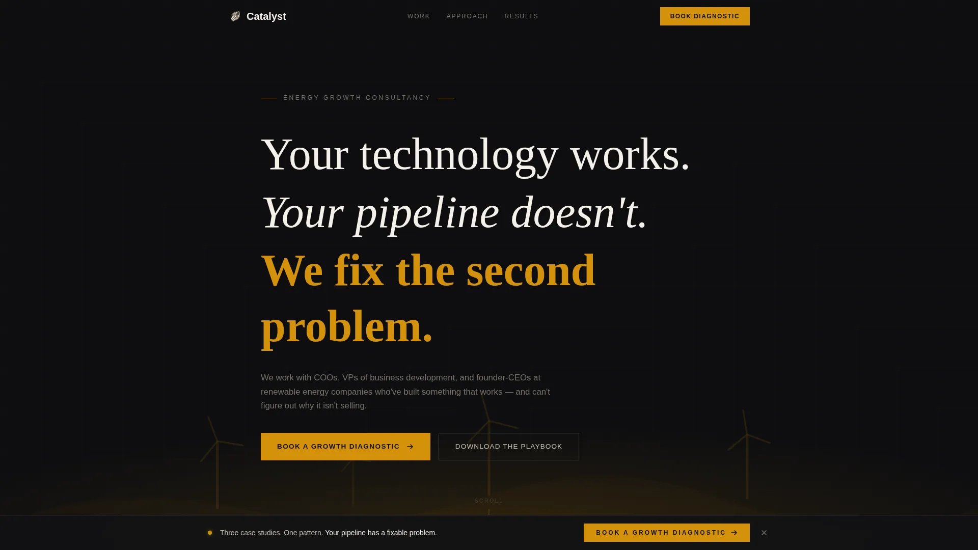 Energy Consulting Landing Page Template