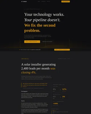 Energy Consulting Landing Page Template