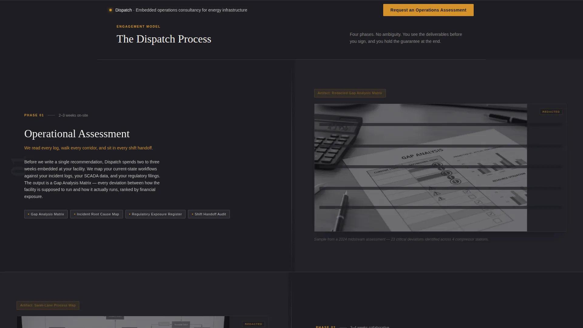 Energy Operations Consultant Landing Page Template