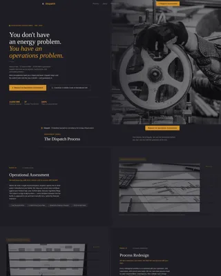 Energy Operations Consultant Landing Page Template