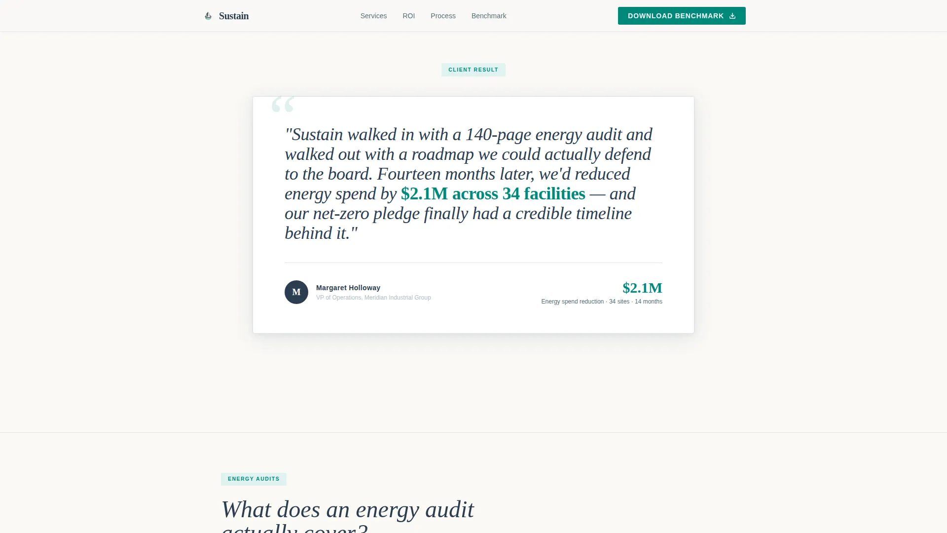 Energy Sustainability Consultant Landing Page Template