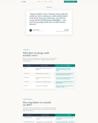 Energy Sustainability Consultant Landing Page Template