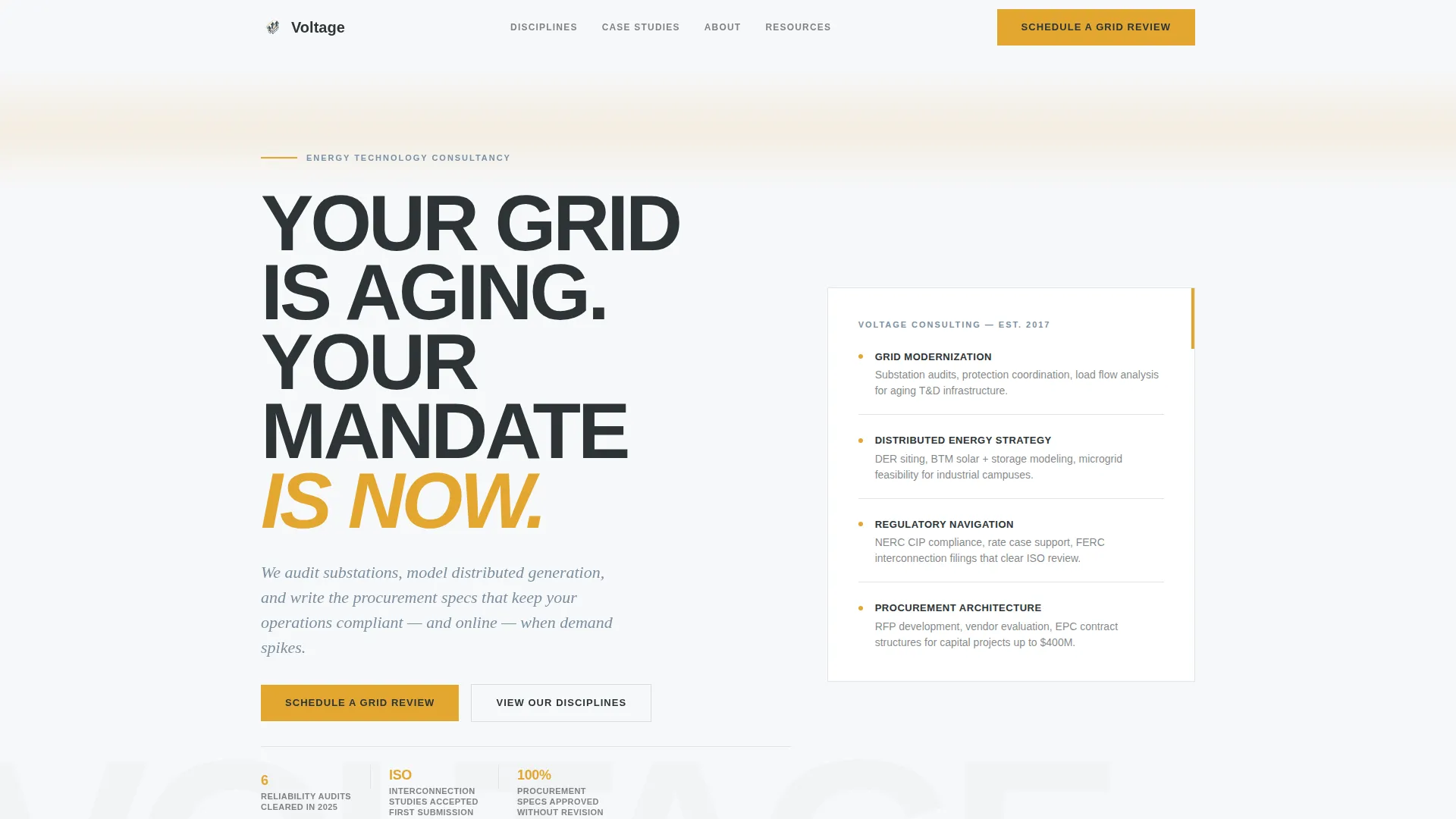 Energy Consulting Landing Page Template