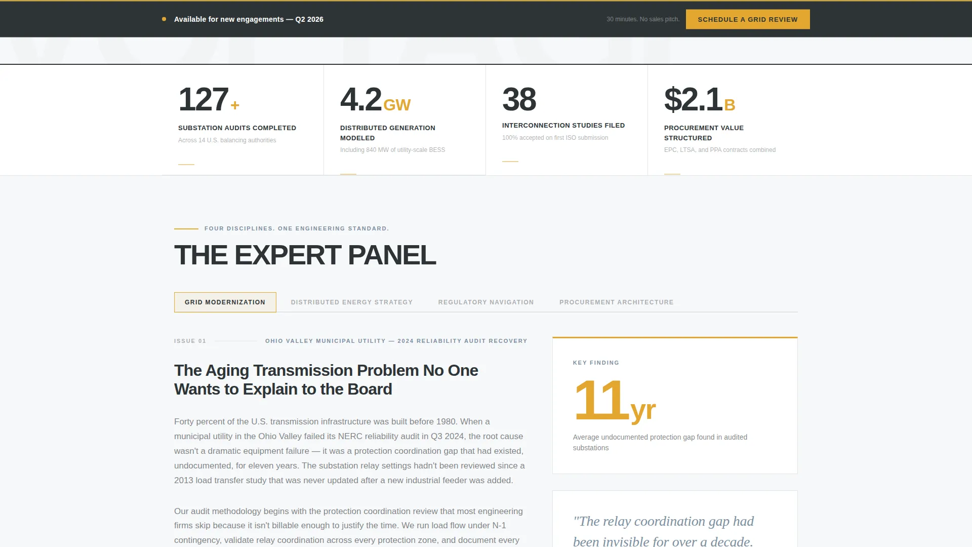 Energy Consulting Landing Page Template