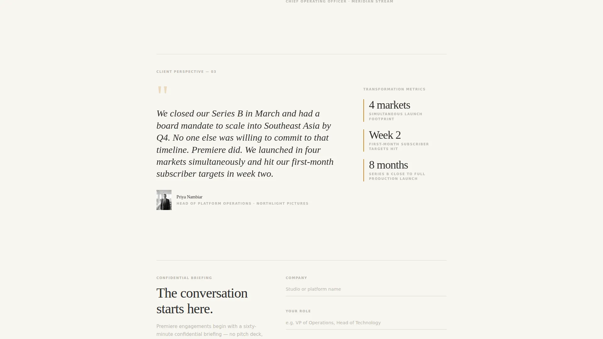 Entertainment Consulting Reviews Website Template