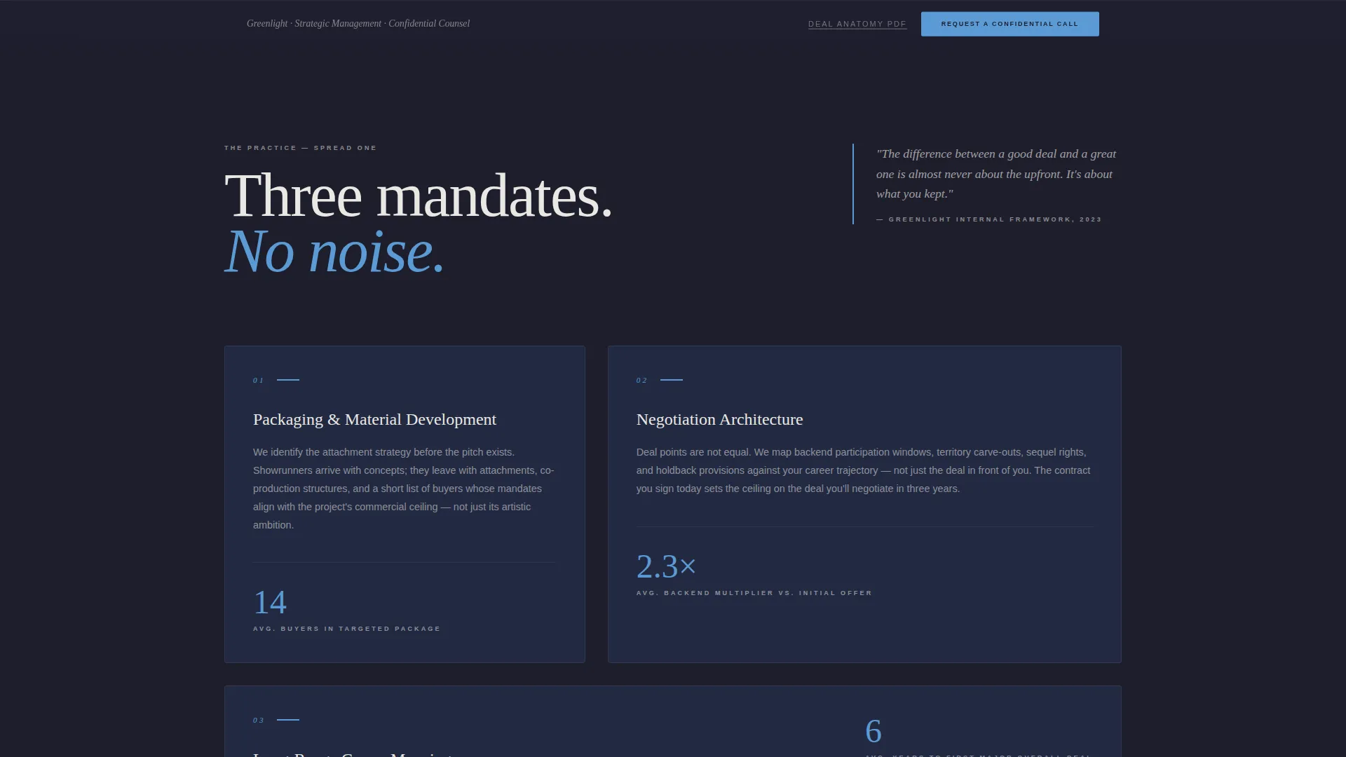 Specialist Entertainment Consulting Blog & Content Website Template