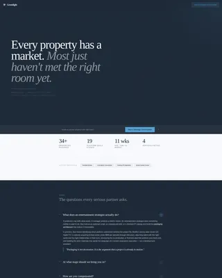 Entertainment Consulting FAQ & Common Questions Website Template