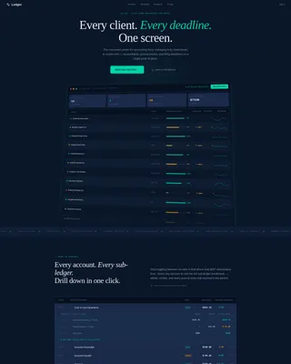 Complete Accounting Firm Software Professional Website Template