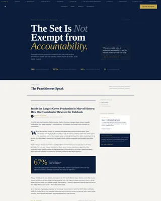 Entertainment Consulting Blog & Content Website Template
