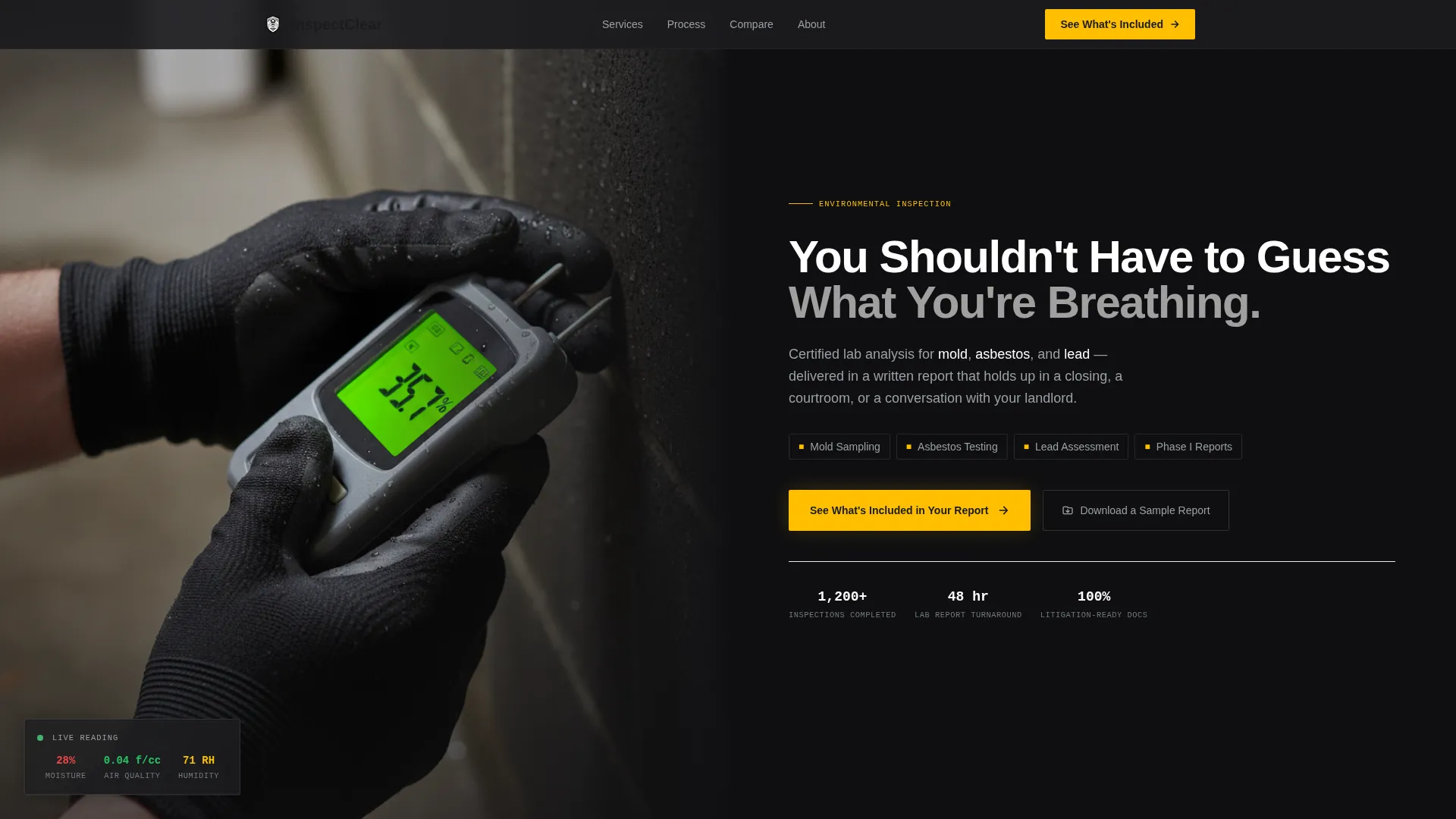 Expert Home Inspection Landing Page Template