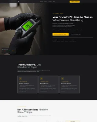Expert Home Inspection Landing Page Template