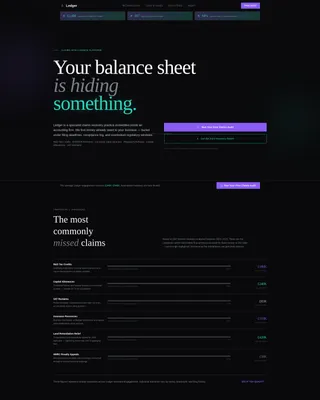 Accounting Firm Software Reviews & Social Proof Website Template