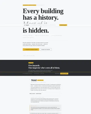 Environmental Inspector Service Area Landing Page Template
