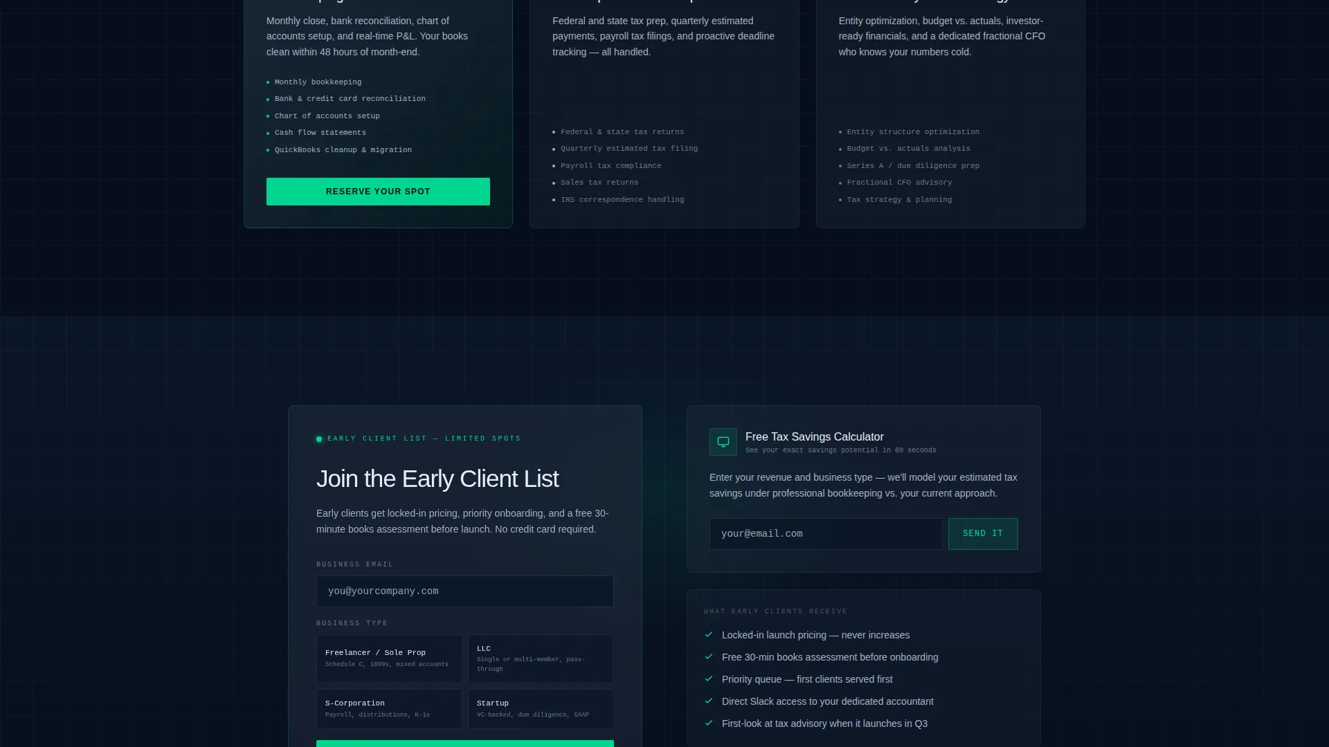 Accounting Firm Booking Website Template