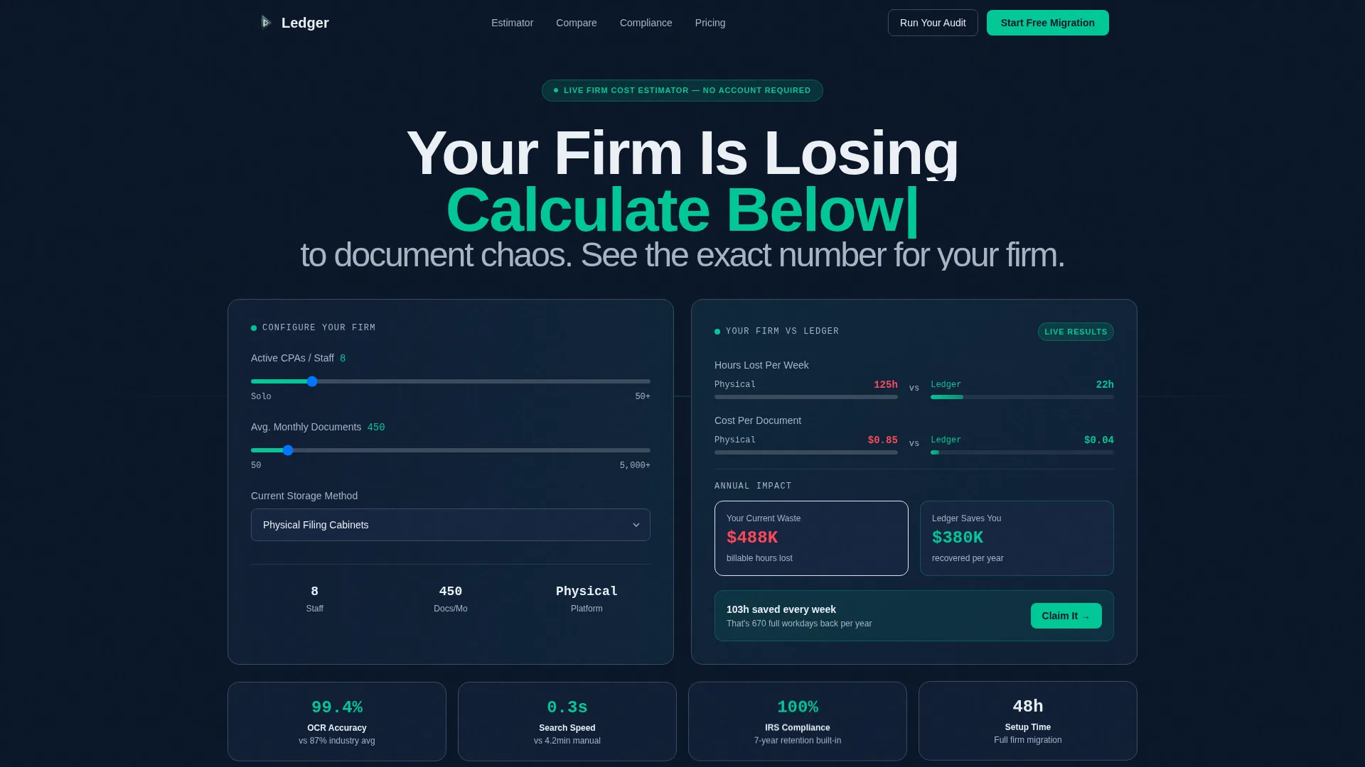 Accounting Firm Software Booking Website Template