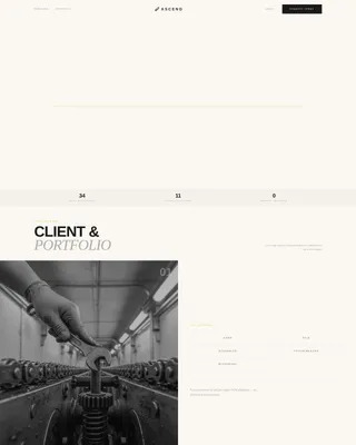 Escalator Technician Portfolio Landing Page Template