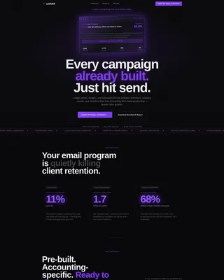 Accounting Firm Software Professional Website Template