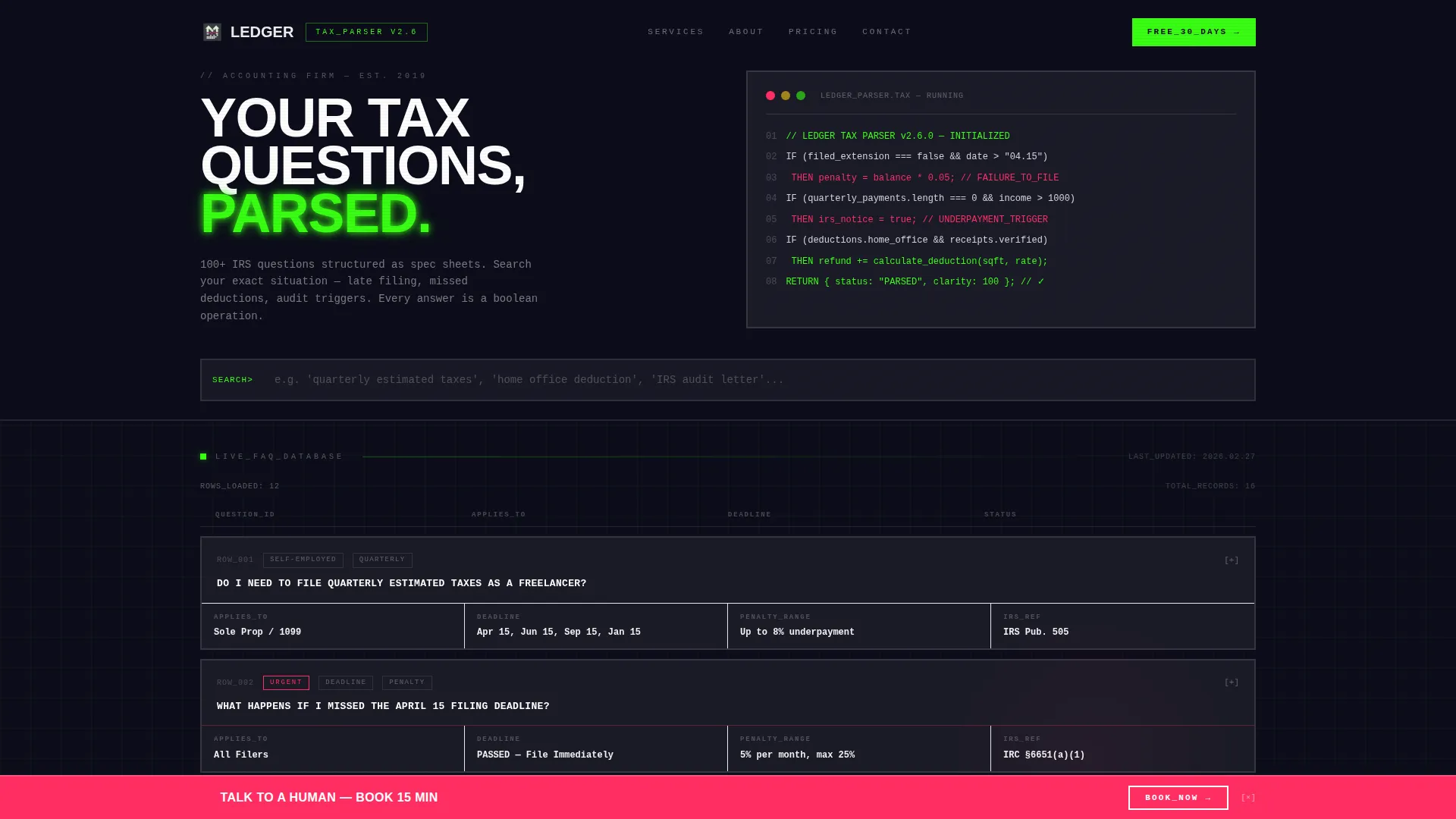 Intelligent Finance Tracking Landing Page Template