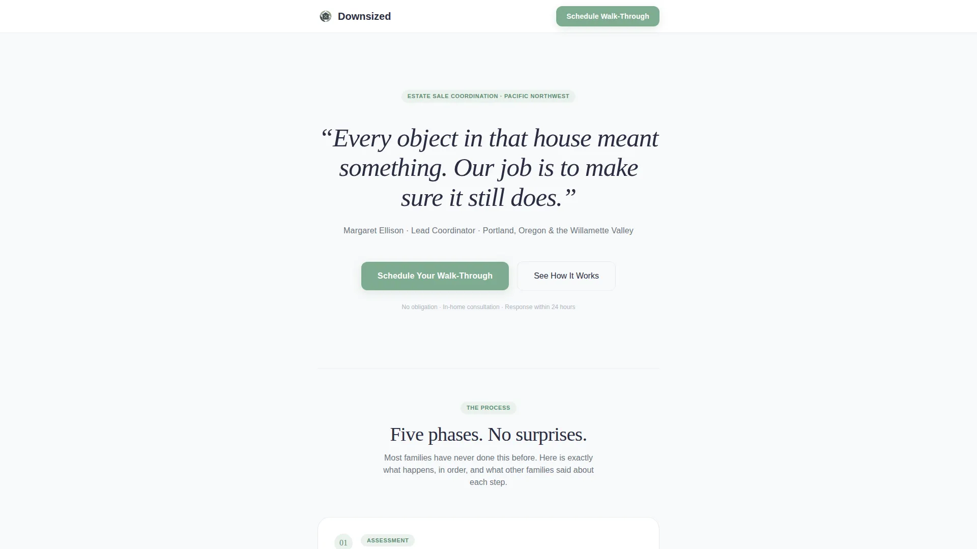 Trusted Estatesale Landing Page Template