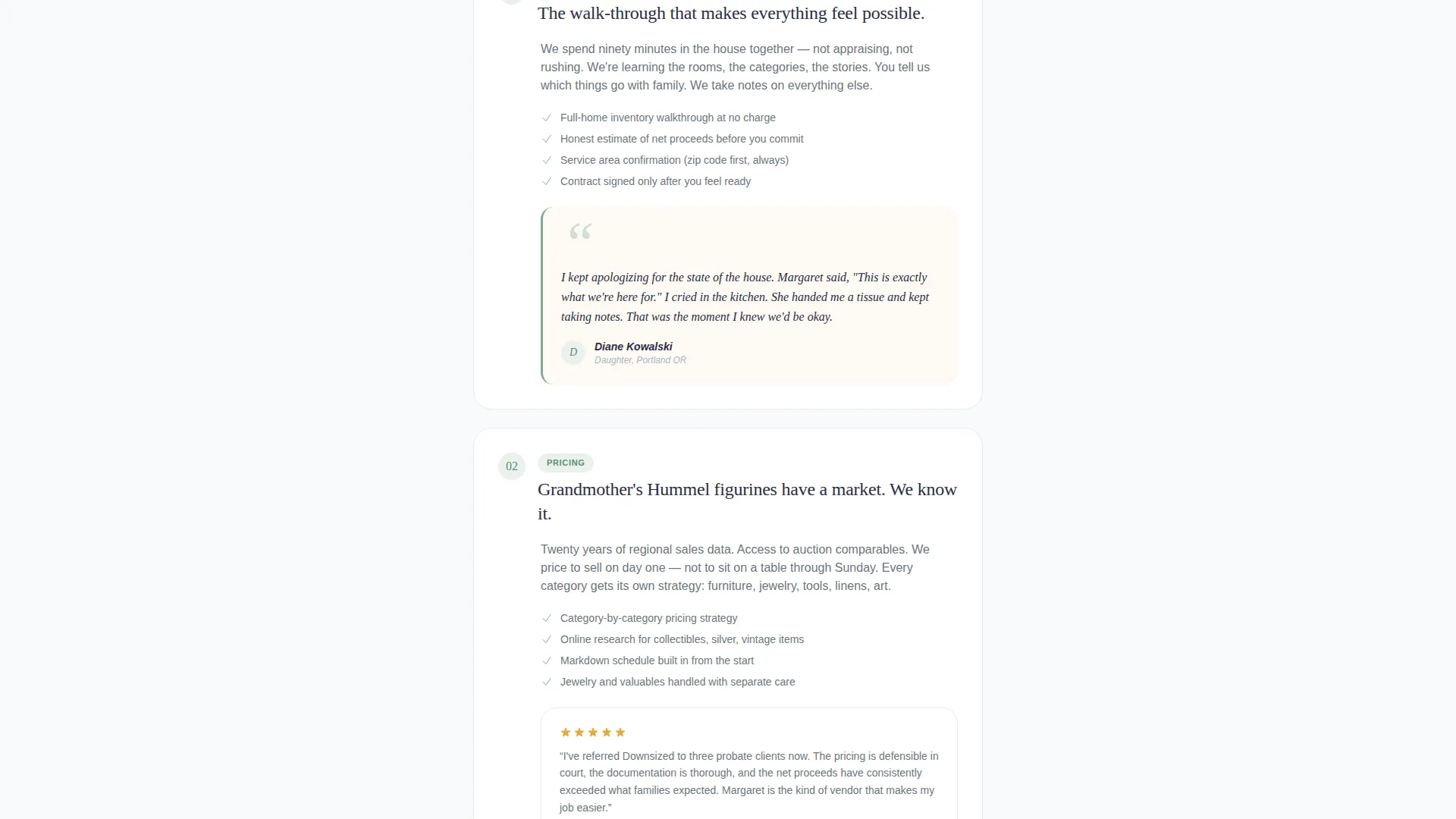 Trusted Estatesale Landing Page Template