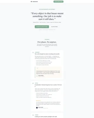 Trusted Estatesale Landing Page Template