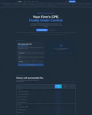 Accounting Firm Software Advanced Cost Calculator Website Template