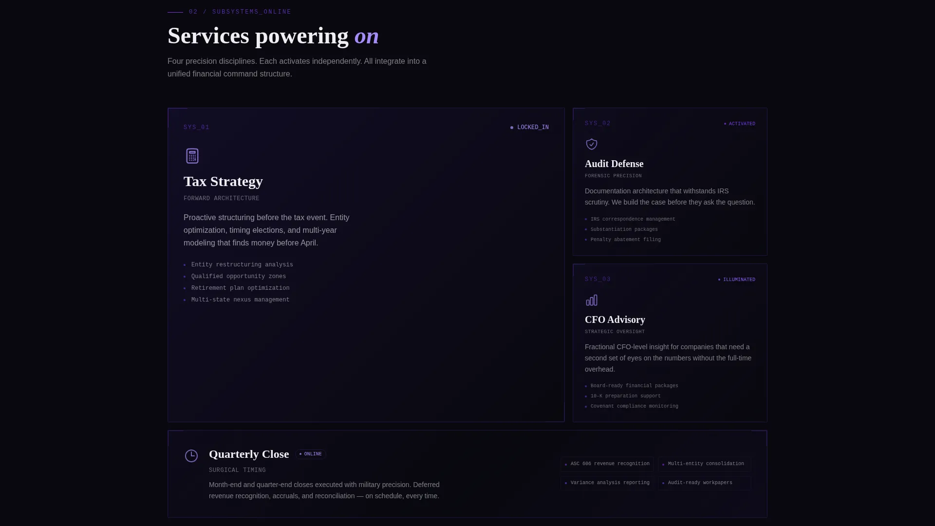 Precision Accounting Firm Landing Page Template