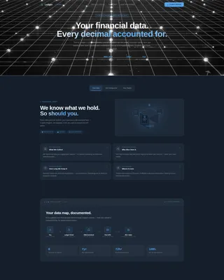Accounting Firm Privacy Policy Landing Page Template