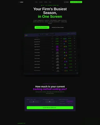 Expert Accounting Firm Software Cost Estimator Website Template