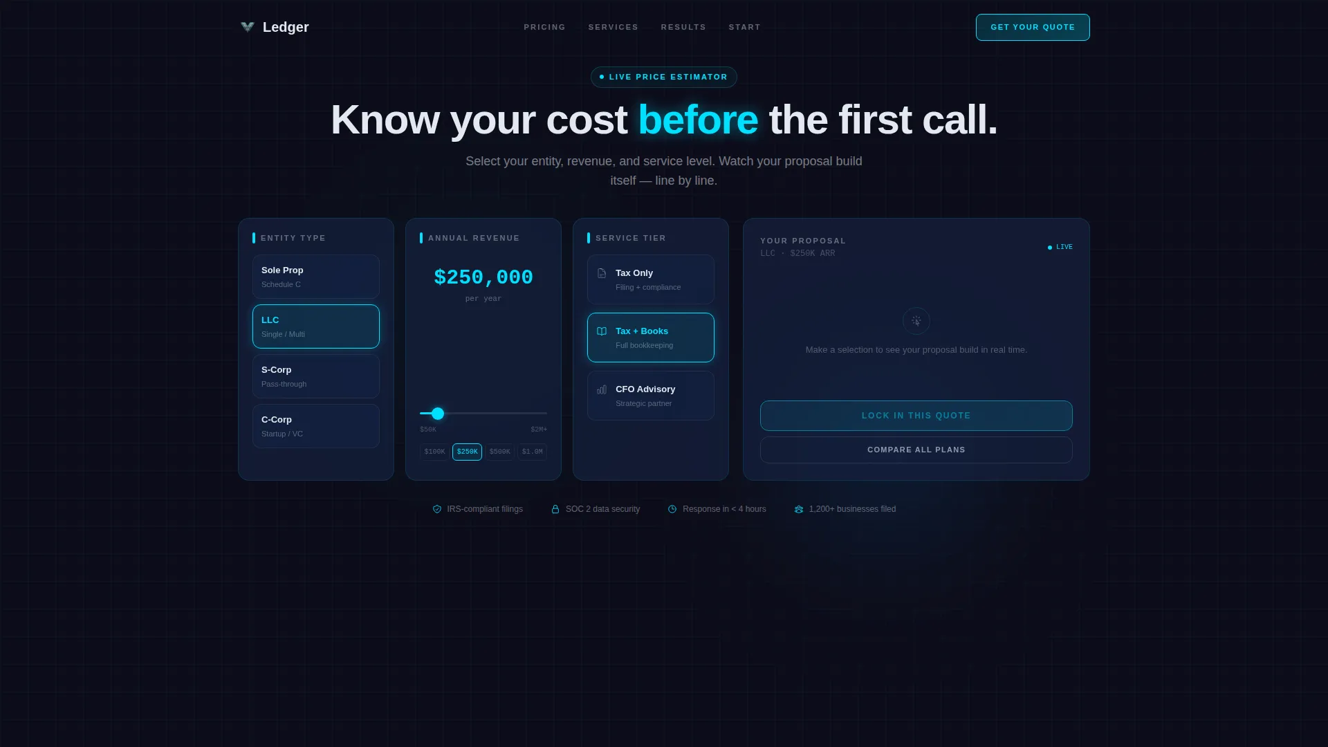 Accounting Firm Software Pricing & Packages Website Template