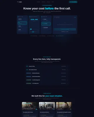Accounting Firm Software Pricing & Packages Website Template