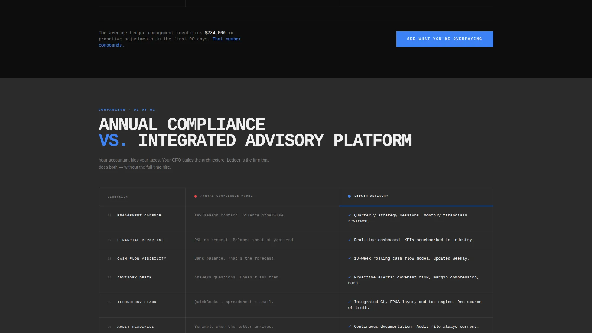 Brutalist Accounting Firm Landing Page Template
