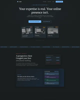 Accounting Firm Software Professional Website Template