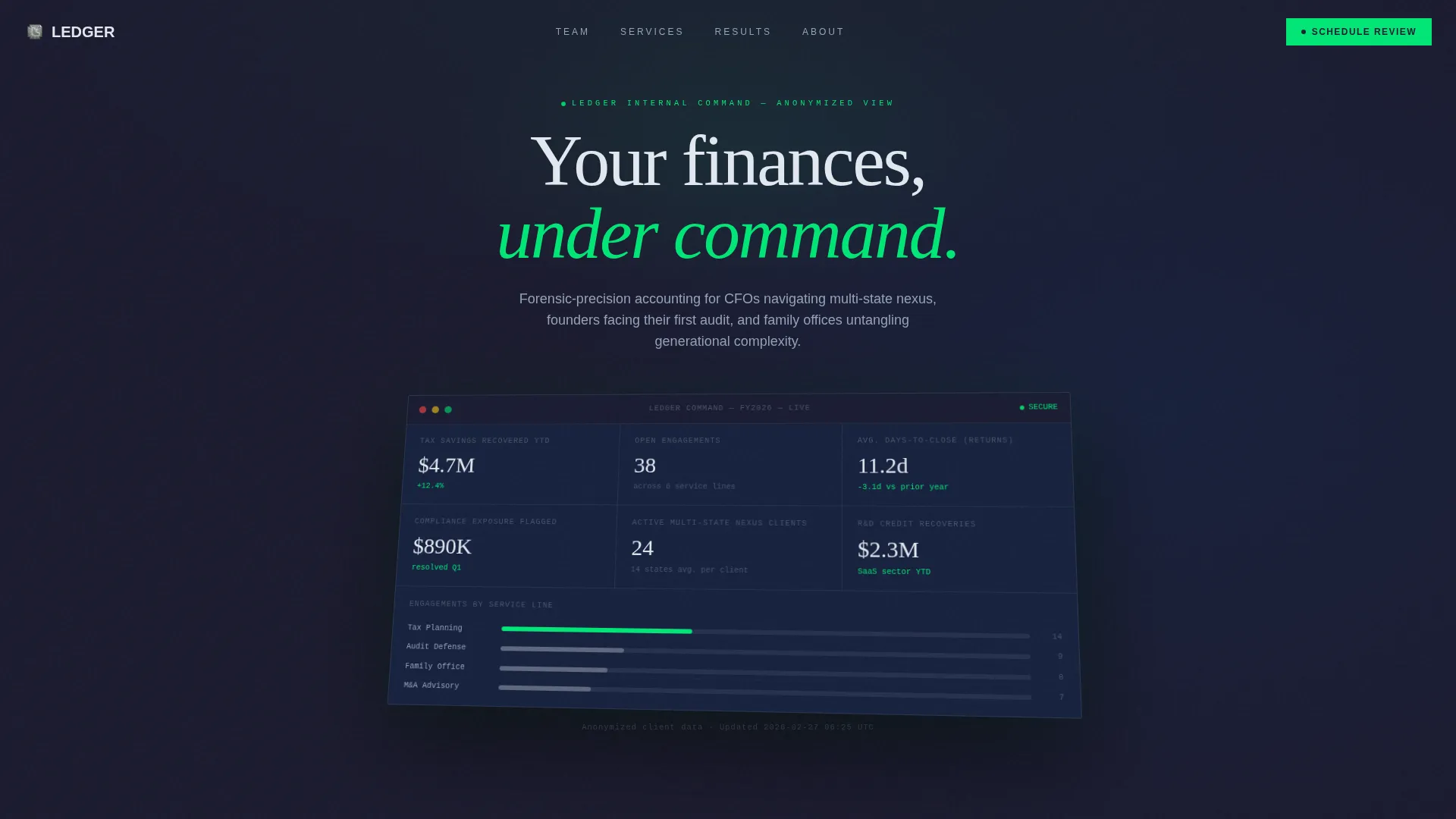 Verified Accounting Services Landing Page Template