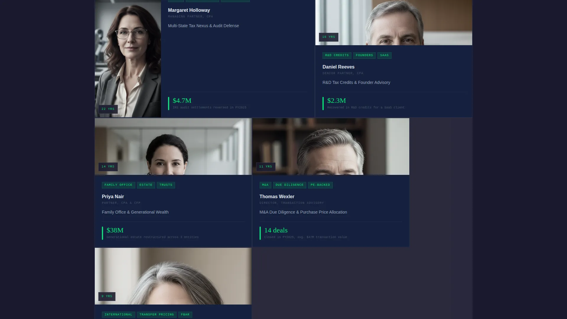 Verified Accounting Services Landing Page Template