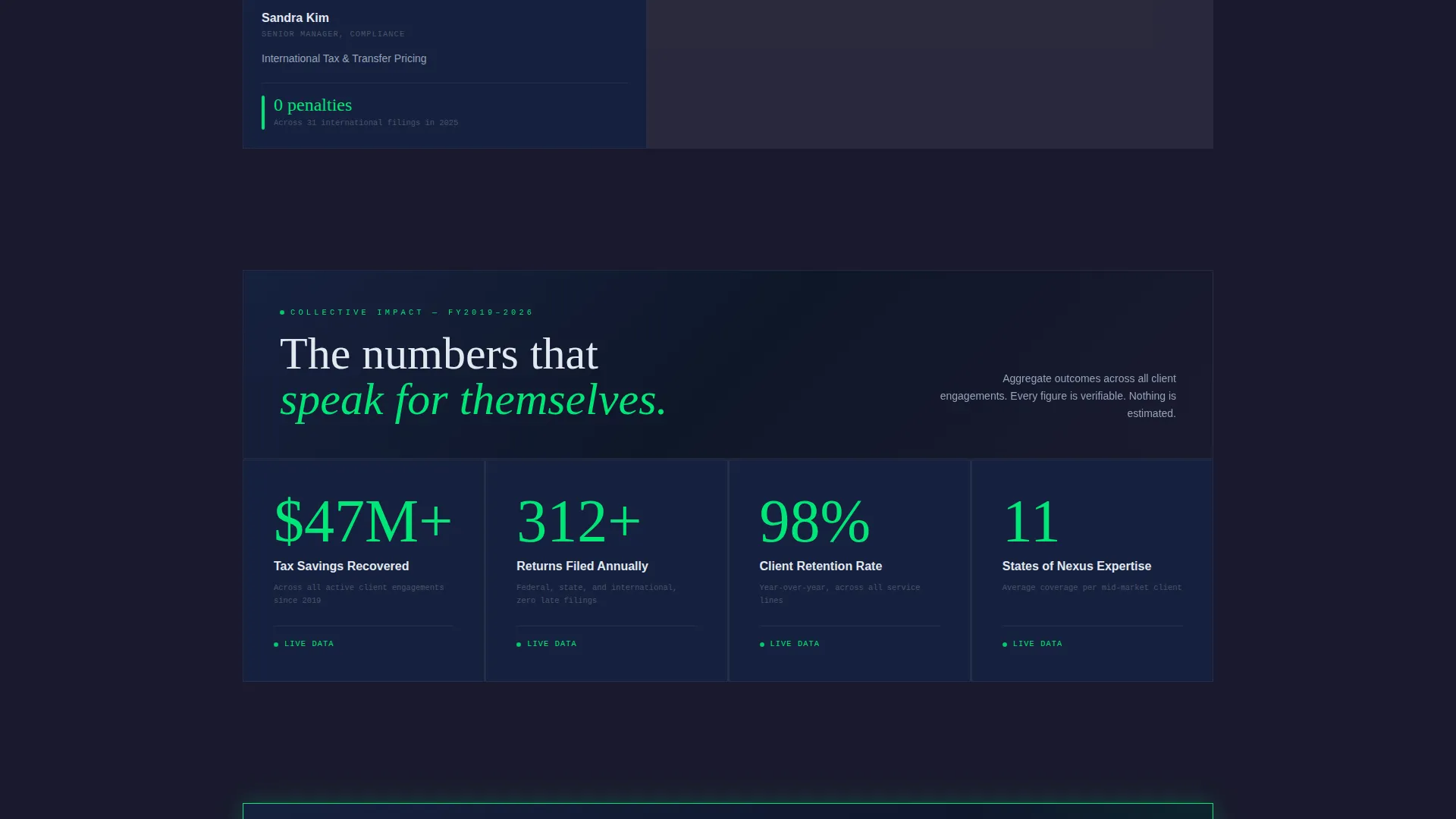 Verified Accounting Services Landing Page Template
