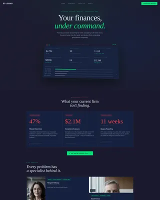 Verified Accounting Services Landing Page Template