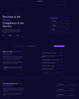 Compliance-Focused Accounting Landing Page Template