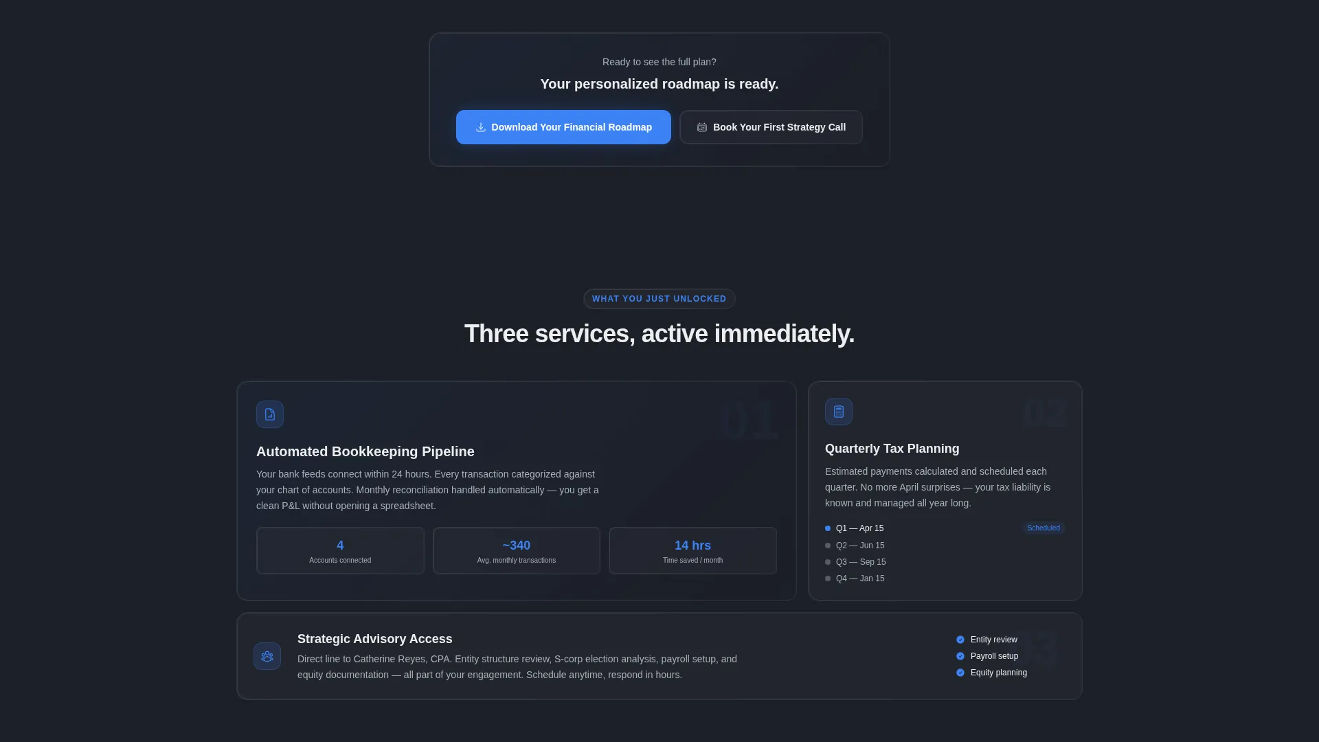 Mission-Driven Accounting Landing Page Template