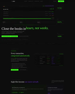 Accounting Vertical SaaS Professional Website Template