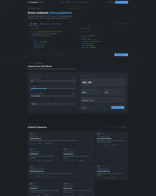 AdTech API Documentation Landing Page Template