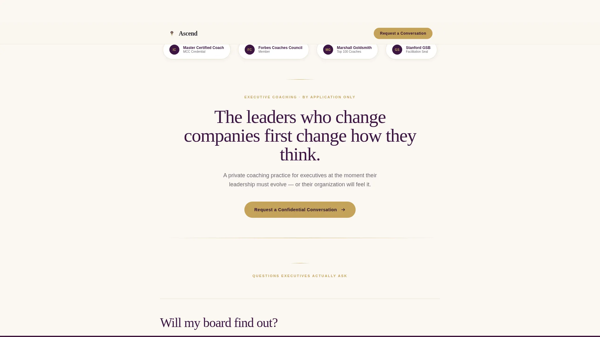 Business Coaching & Mentoring FAQ Website Template