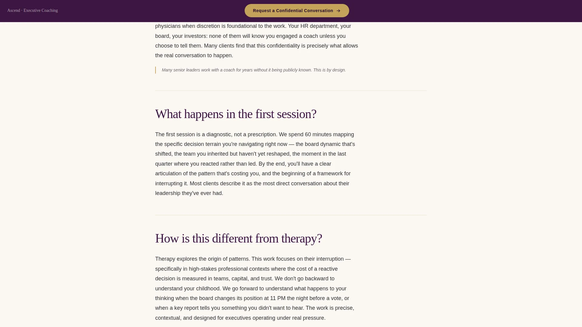 Business Coaching & Mentoring FAQ Website Template