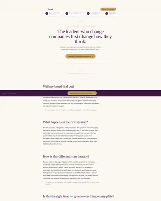 Business Coaching & Mentoring FAQ Website Template