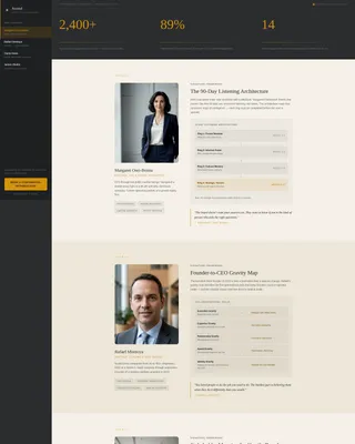 Executive Coach Specialist Booking Website Template