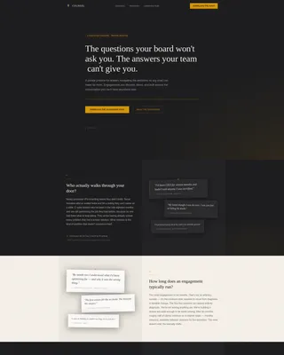 Executive Coach FAQ Website Template