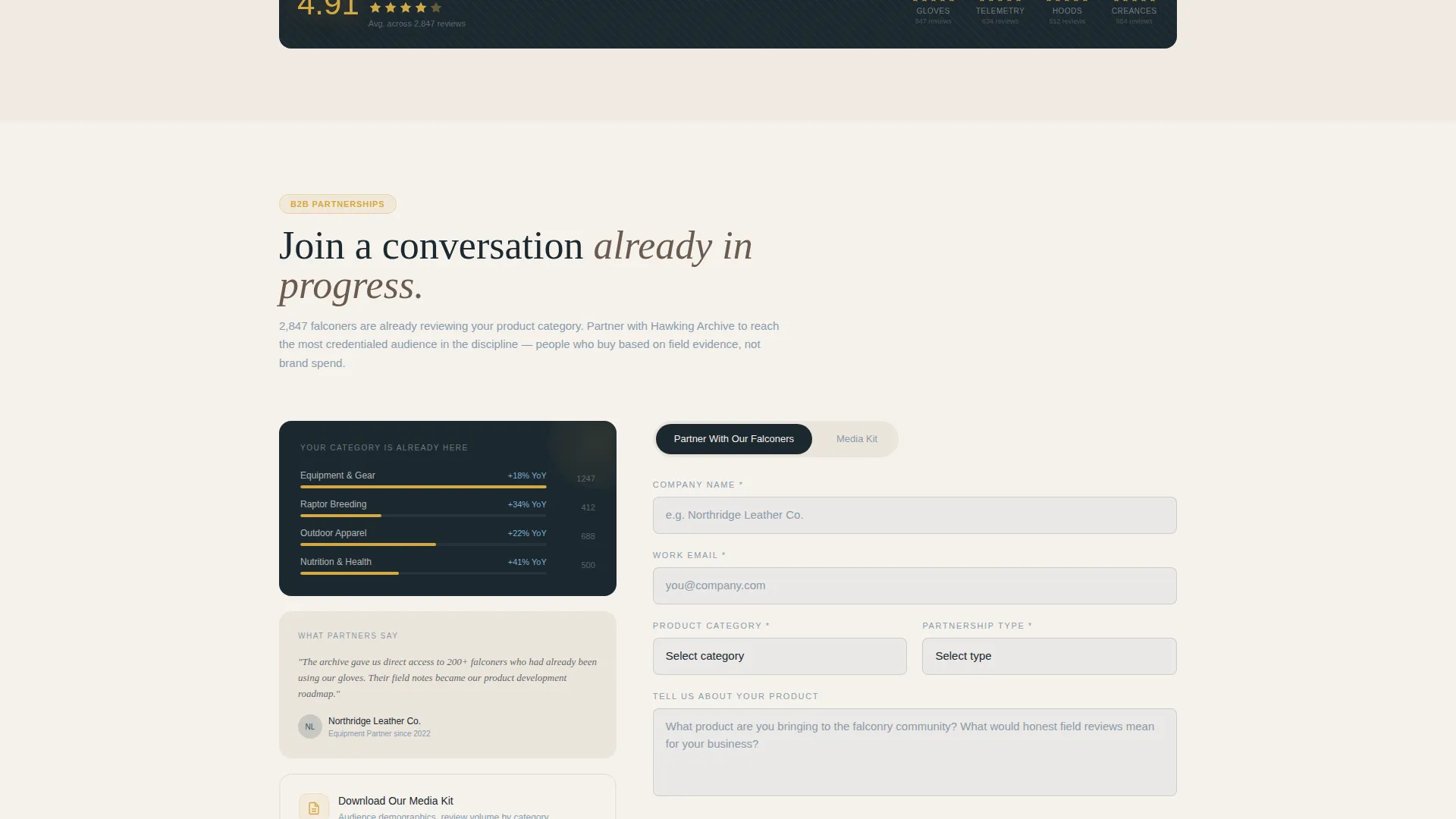 Falconer Reviews Website Template